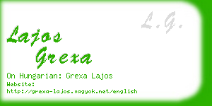 lajos grexa business card